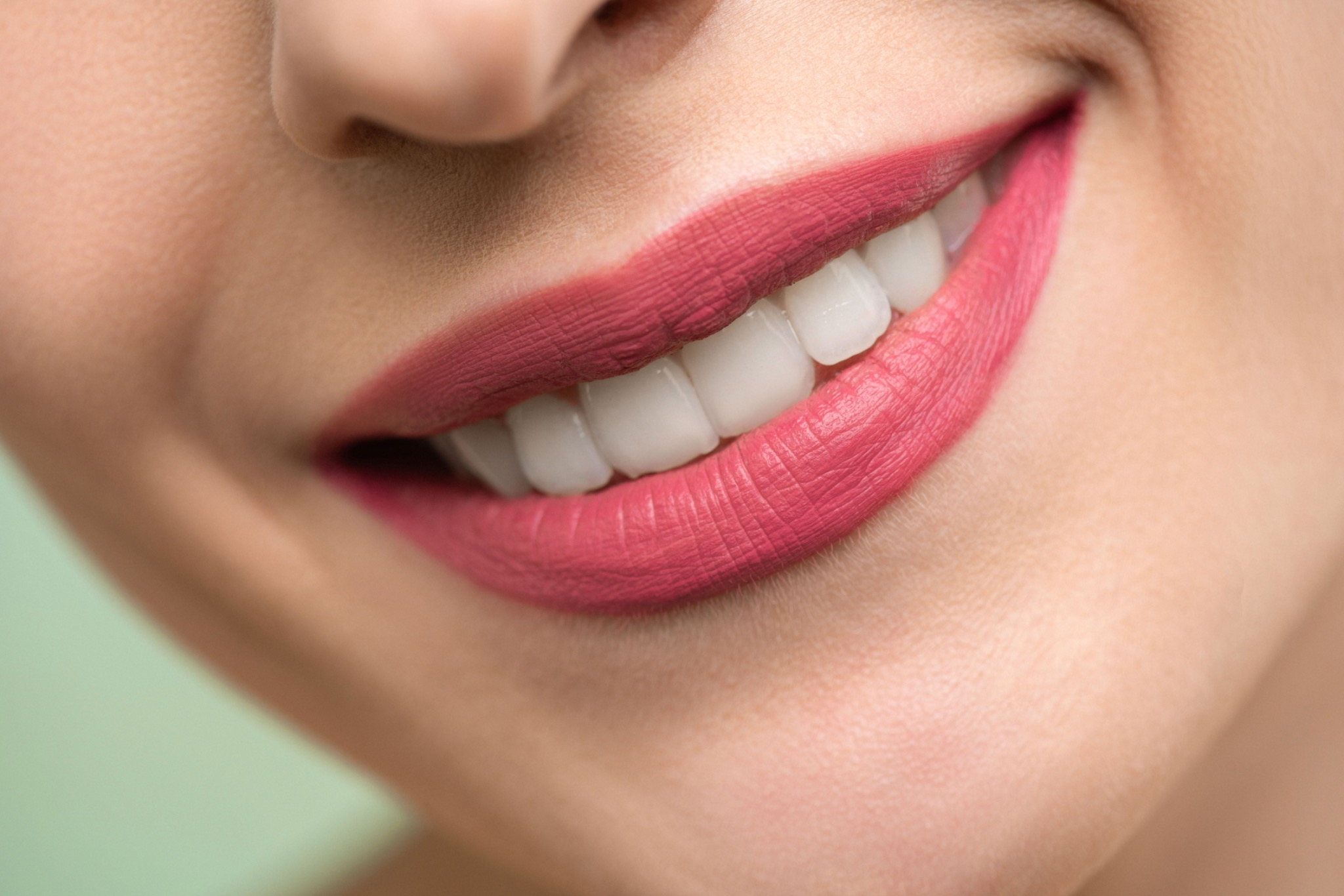 Close-up of a natural smile